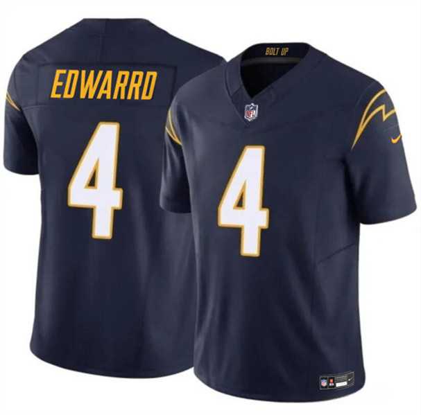 Men & Women & Youth Los Angeles Chargers #4 Gus Edwards Navy 2024 F.U.S.E. Vapor Limited Football Stitched Jersey->los angeles chargers->NFL Jersey